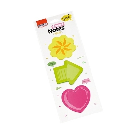 Imagen de Brw notas autoadhesivas 70x70cm flor/flecha/corazon