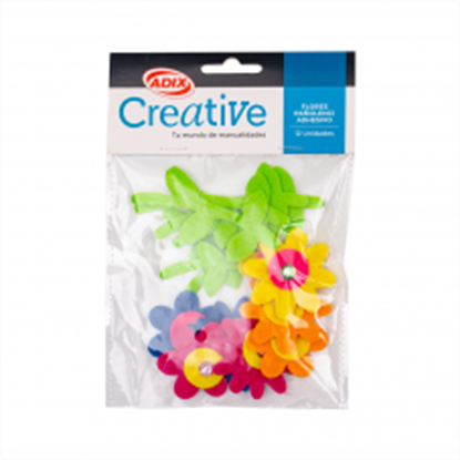 Imagen de Flor pañolenci adhesivo creative 12 unidades