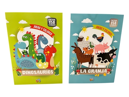Imagen de Libro juego y coloreo +150stickers