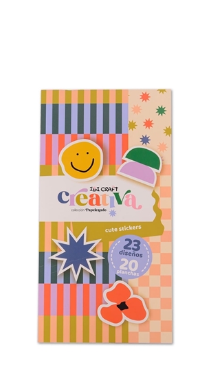 Imagen de Block con 20 hojas stickers ibi craft creativa