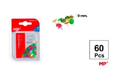 Imagen de Chinches color fluo 60unidades
