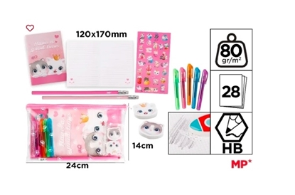 Imagen de Pack de papeleria creativo main paper - gatitos