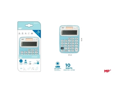 Imagen de Calculadora 10 digitos celeste main paper