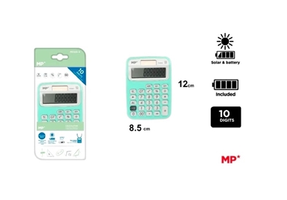 Imagen de Calculadora 10 digitos verde main paper