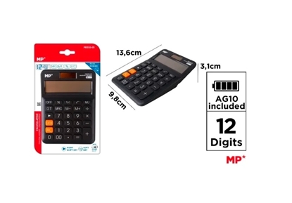 Imagen de Calculadora 12 digitos negro main paper