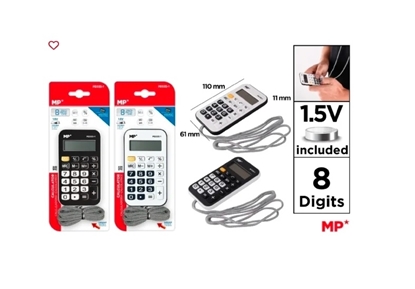 Imagen de Calculadora 8 digitos con cordon main paper