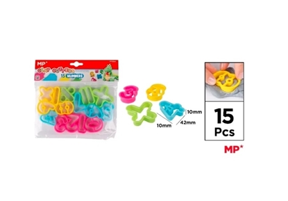 Imagen de Moldes de numeros p/plasticina main paper blister 15 un
