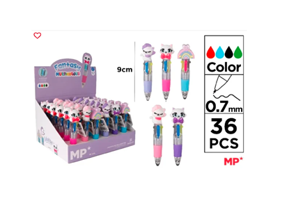 Imagen de Boligrafo 4 colores fantasia main paper 36 unidades