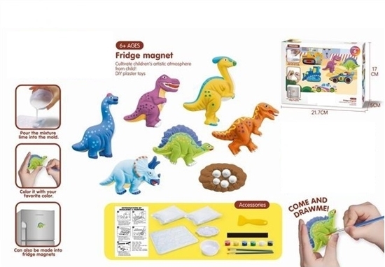 Imagen de Moldea y pinta Dinosaurios                 /72
