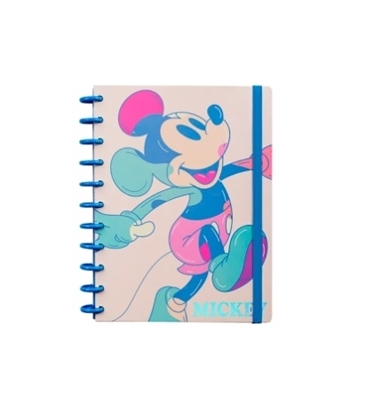 Imagen de Cuaderno mooving mickey mouse loops con discos carta