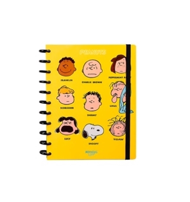 Imagen de Cuaderno mooving snoopy loops c/discos carta