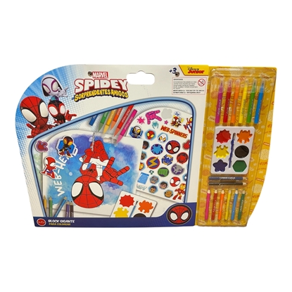 Imagen de Block gigante p/colorear spidey davinci kids