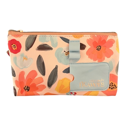 Imagen de Cartuchera ibi craft 21x12 cm cinta+cierre gold / flowers