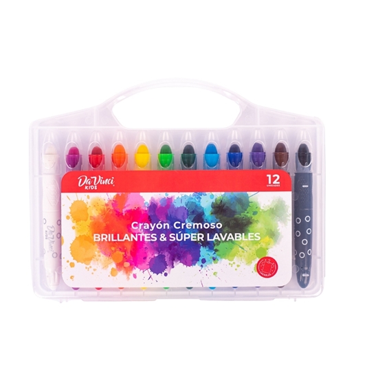Imagen de Crayon cremoso davinci kids set x12 brillantes