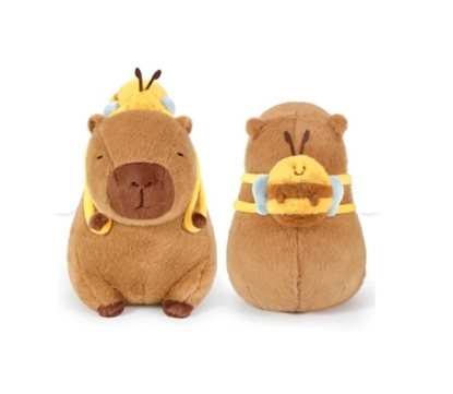 Imagen de Peluche capibara con abeja 35 cm