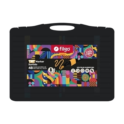 Imagen de Marcador Filgo acrilico tnt 3.0 - valija 48 surtido