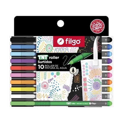 Imagen de Filgo marcador acrilico tnt roller - estuche 10 surtido