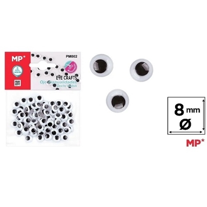 Imagen de Ojos moviles redondos main paper 8 mm