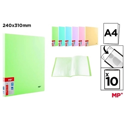 Imagen de Carpeta c/10 fundas a4 PASTELES main paper              /96
