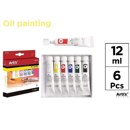 Imagen de Pintura oleo Artix 6 colores 12 ml            /48
