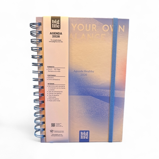 Imagen de Z Agenda big life healthy s/v 15x21 162pag