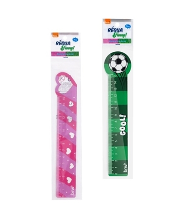 Imagen de Brw regla 15cm funny- display 12 unidades