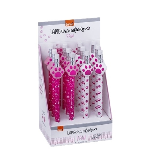 Imagen de Brw portamina punta infinita 5mm paw- display 12 unidades