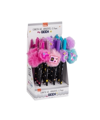 Imagen de Boligrafo borrable BRW 0.7mm- geek - display 12un surtido