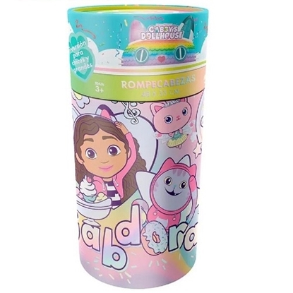 Imagen de Puzzle en cilindro gabby dollhouse jca-4466f