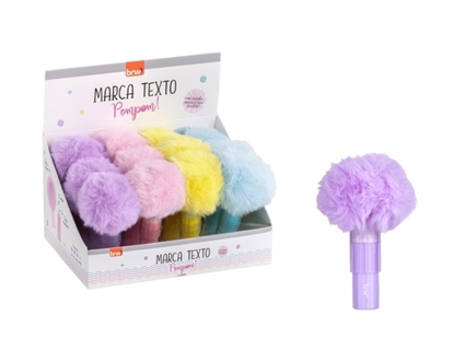 Imagen de Brw resaltador pompom - display 12 unidades