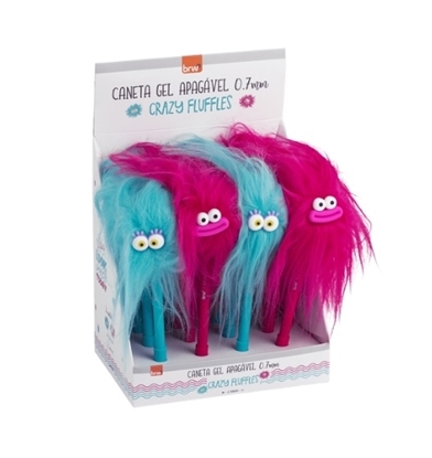 Imagen de Brw boligrafo borrable 0.7mm- crazy fluffles - display 12un surtido