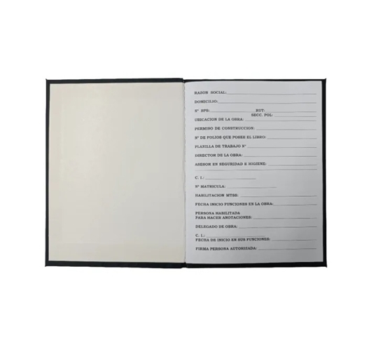 Imagen de Libro de obra 50 folios