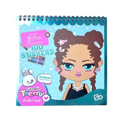 Imagen de Sticker book ibi craft tweeny beauty guru - 100 stikers 26 hs