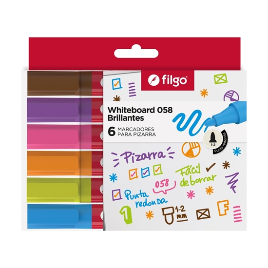 Imagen de Marcador Filgo pizarra 058 brillante x 6