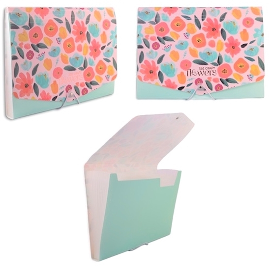 Imagen de Carpeta c/13 divisiones a4 ibi craft/ flowers