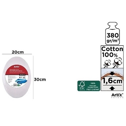 Imagen de Bastidor ovalado 20x30x1.6 cm 380 gr