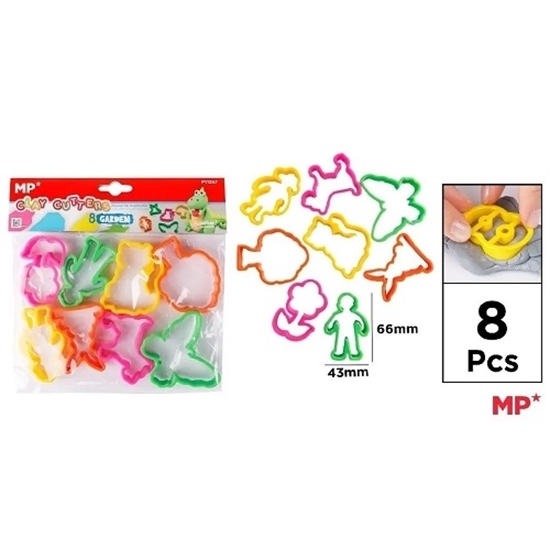 Imagen de Moldes de jardin p/plasticina main paper blister 6 un