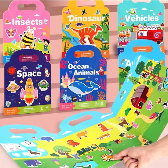 Imagen de A.Libro con stickers +escenarios para crear historias