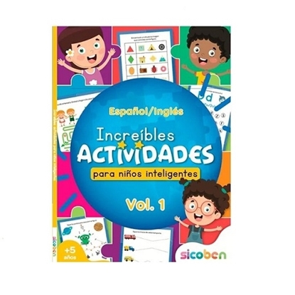 Imagen de Libro increibles actividades para niños inteligentes vol 1