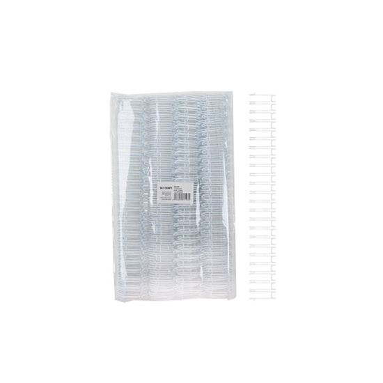 Imagen de Espirales ibi craft dobles metalicos a4 blanco 22.0mm