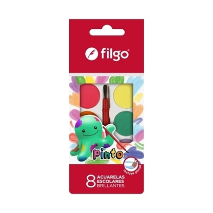 Imagen de acuarela Filgo pinto - estuche 8 surtido