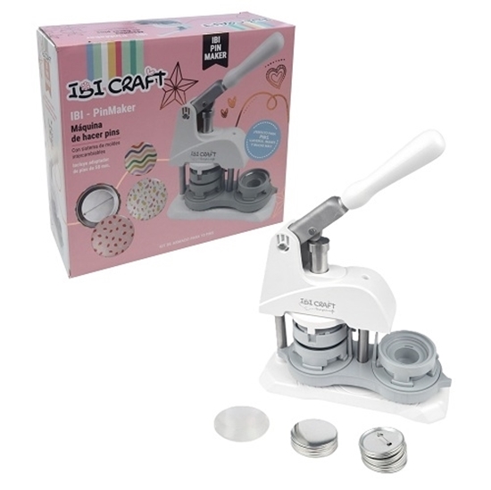 Imagen de Prensa p/pins ibi craft kit c/molde 58 mm + 10 sets de pins
