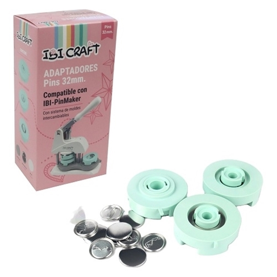 Imagen de Molde ibi craft de 32 mm + 5 sets de pins p/prensa