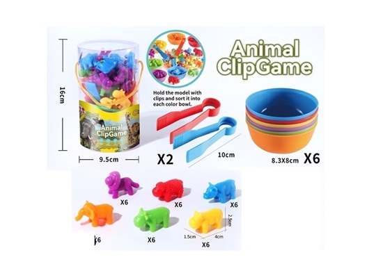 Imagen de A.Animales para clasificacion c/pinzas selva