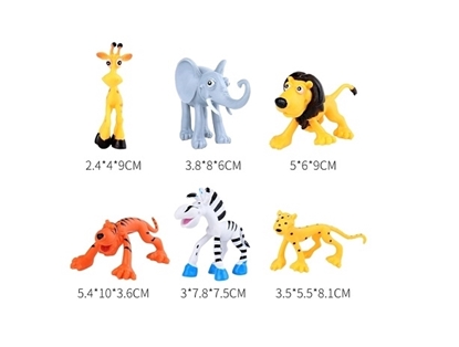 Imagen de A.Animales selva set 6 unidades              /200