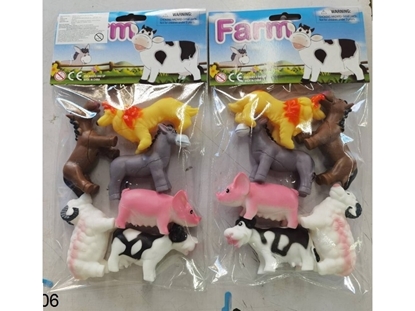 Imagen de Animales baby soft granja 6 unidades           /72