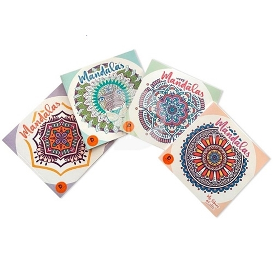 Imagen de Libro mandalas kids c/paginas trazadas para recortar