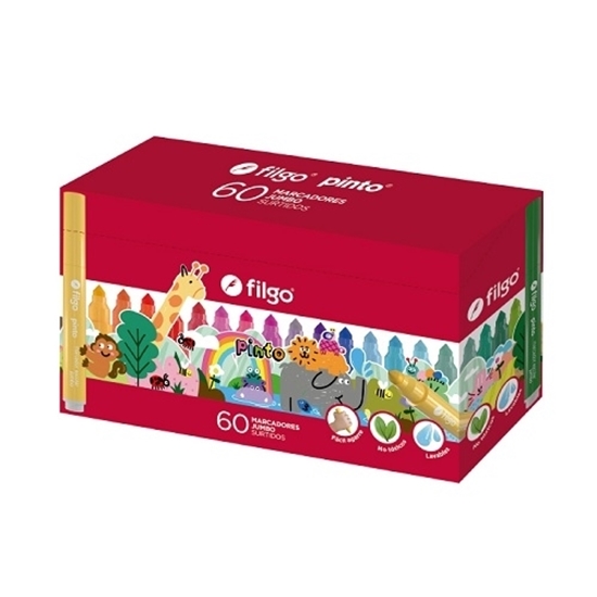 Imagen de Marcador Filgo pinto jumbo - estuche 60 surtidos