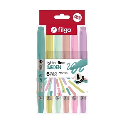 Imagen de resaltador Filgo lighter fine - estuche 6 garden