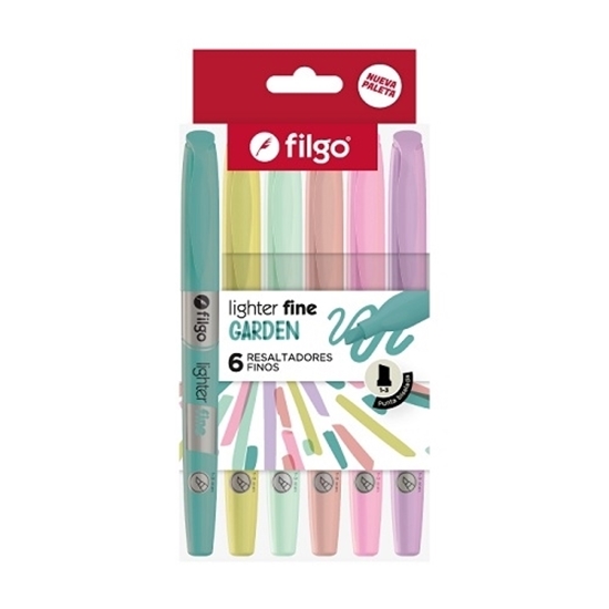 Imagen de resaltador Filgo lighter fine - estuche 6 garden